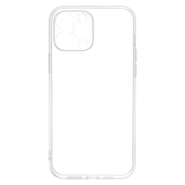 Husa pentru iPhone 14 Pro Max - Clear, Ultrasubtire, din silicon gel, cu decupaje la camere, 0.3mm, Gekko, Transparenta Transparent Bumper