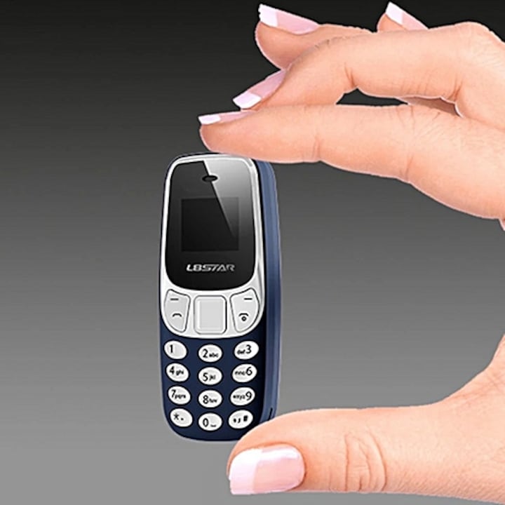 MINI TELEFON DUAL SIM CU RADIO FM SI BLUETOOTH ,BLEUMARIN