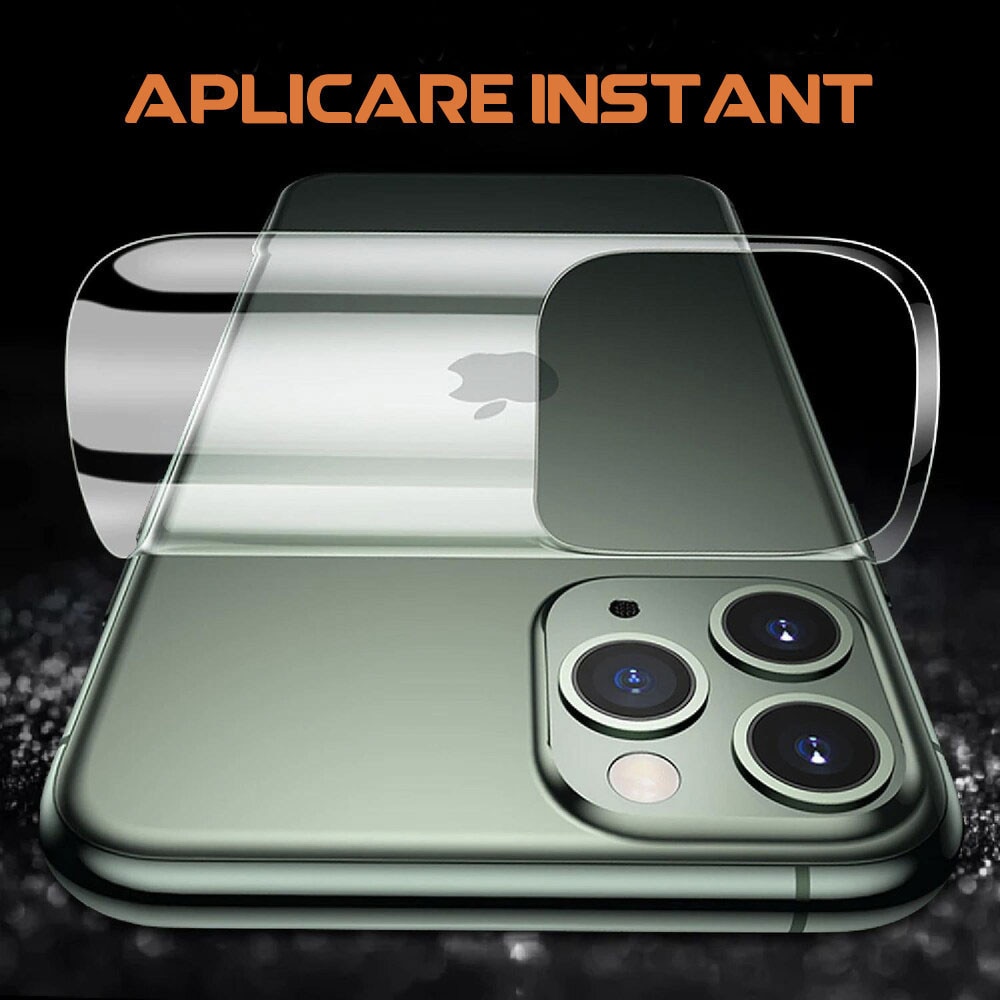 Folie InvisibleBack compatibila cu Samsung Galaxy S26, Protectie carcasa spate, Polimer siliconic, Adeziv premium, Montare usoara, Fara lichid, Regenerabila, Full Glue