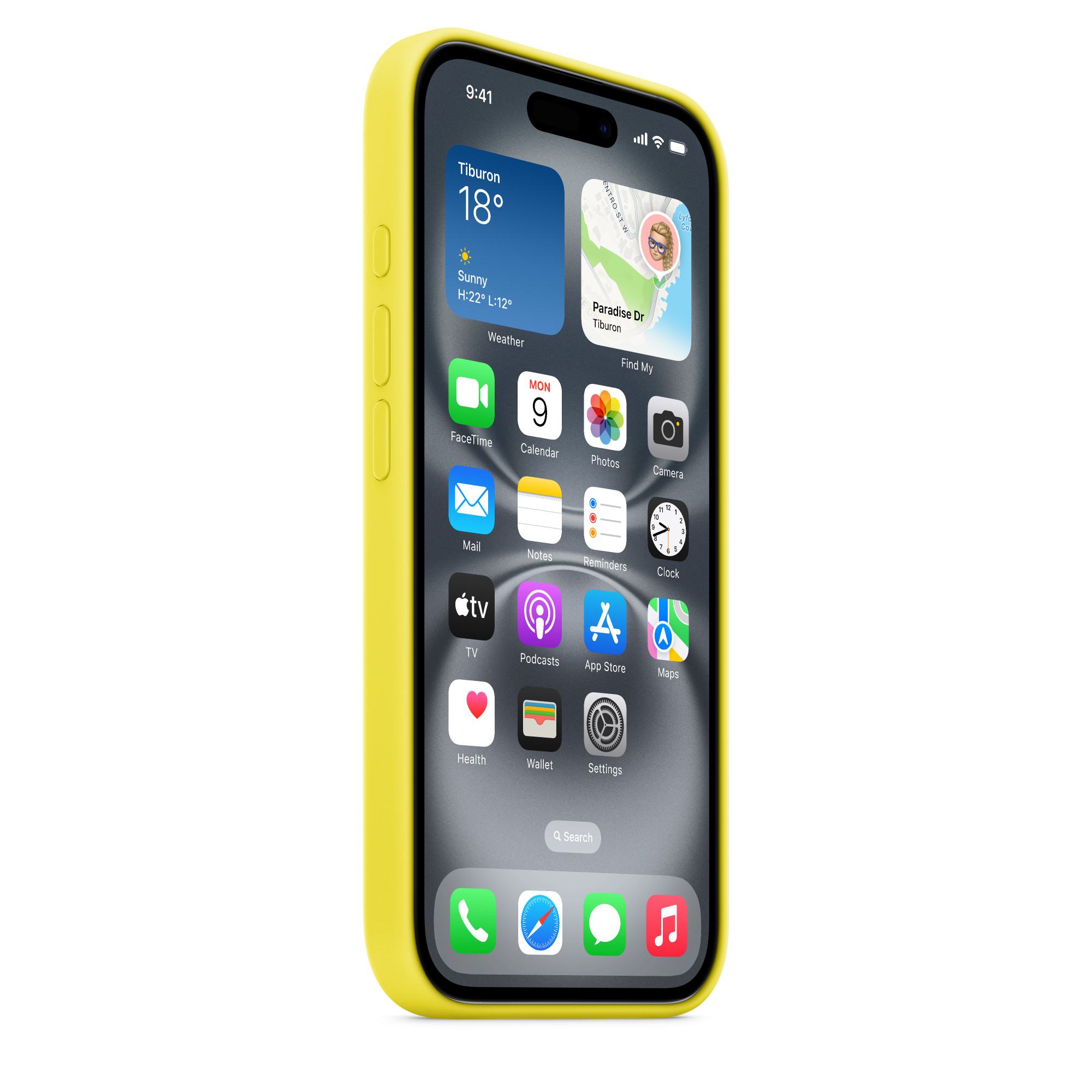 Husa de protectie Apple Silicone Case with MagSafe pentru iPhone 16- Star Fruit