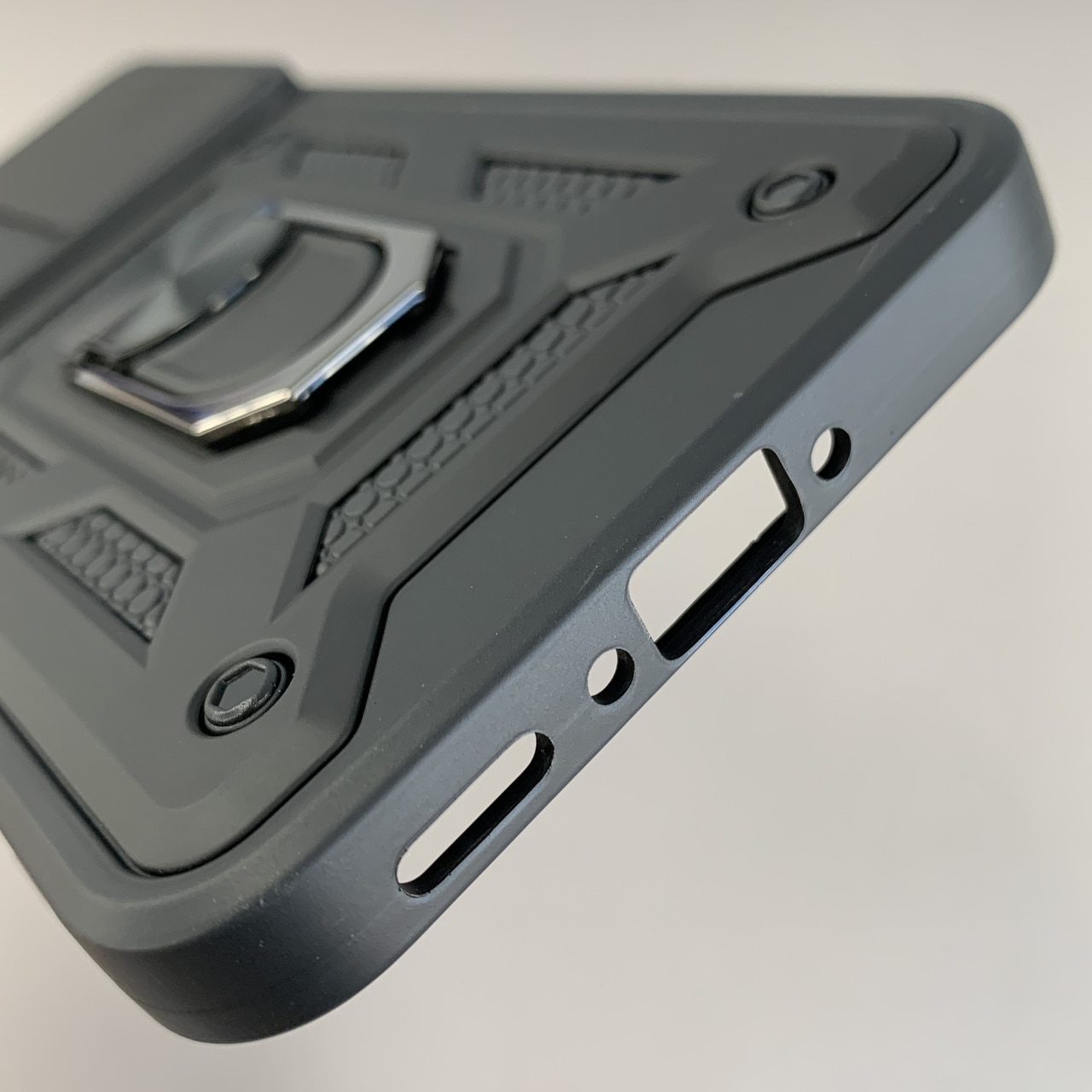 Husa telefon Mat-Tech compatibila cu Samsung Galaxy A36 5G, Protectie Camera, Inel, Magnet, Anti-Shock, Rugged Protection, Negru