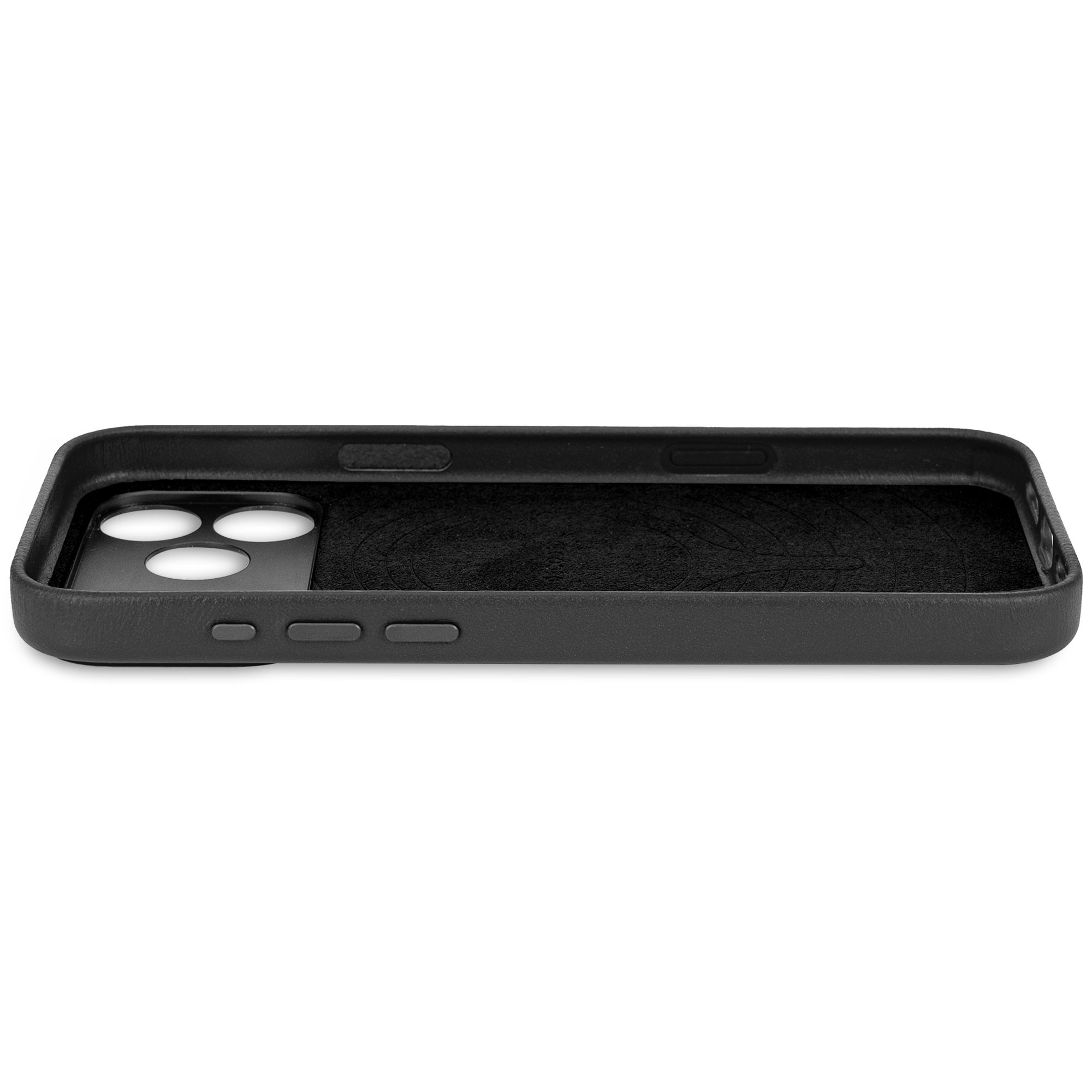 Husa din Piele DECODED pentru iPhone 17 Pro - Black