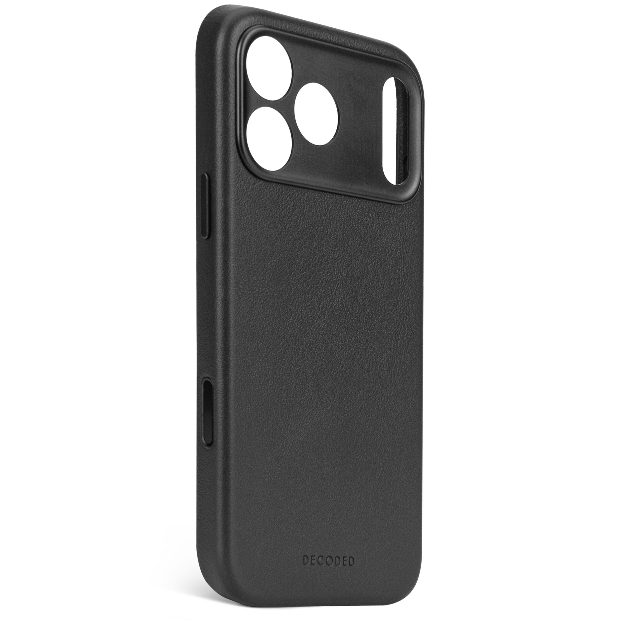 Husa din Piele DECODED pentru iPhone 17 Pro - Black