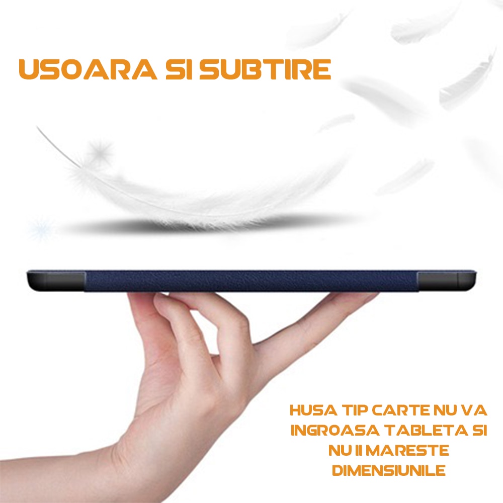 Husa compatibila cu Honor Pad X9, Tip carte, Bounce Comando, Protectie completa, Stand, Albastru