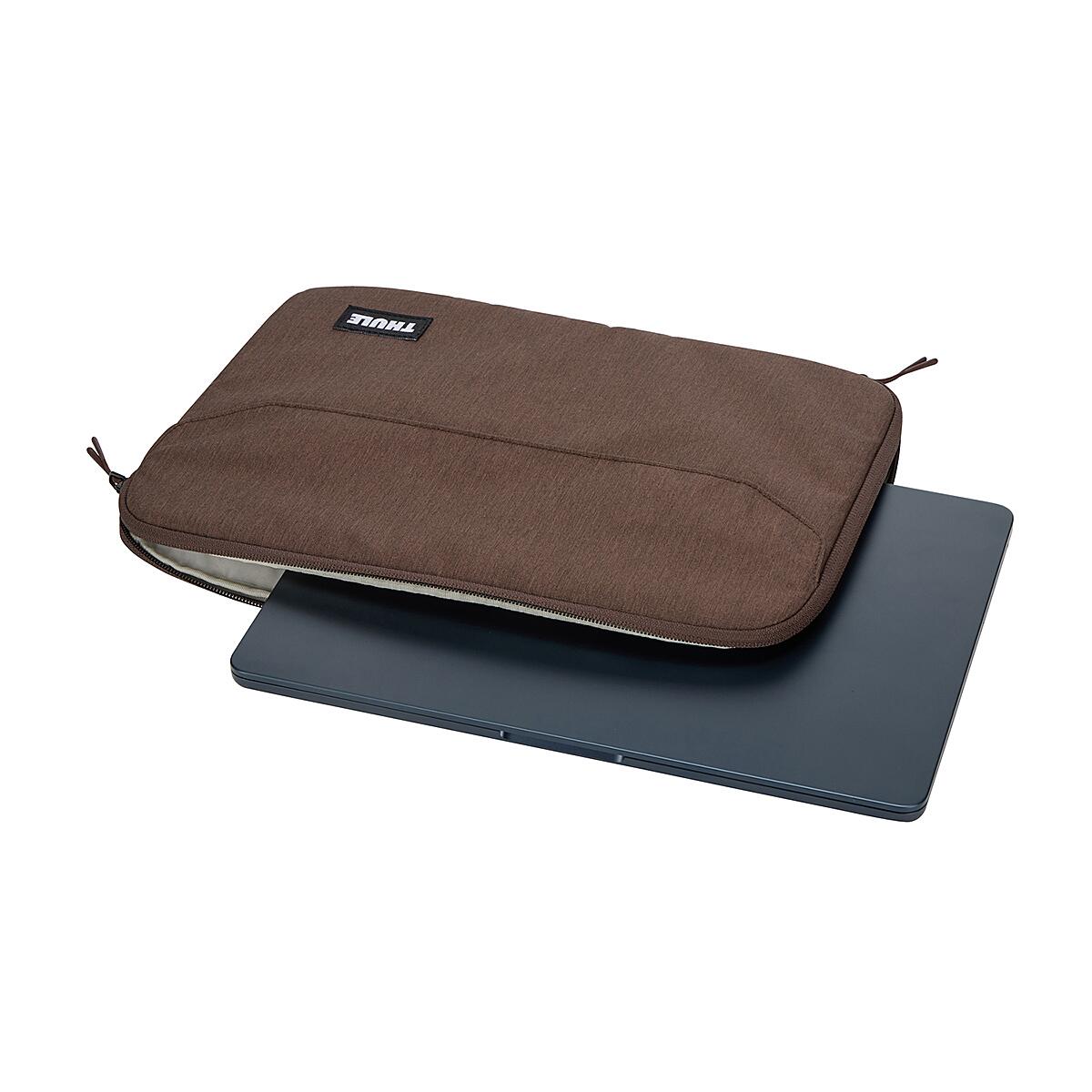 Husă laptop Thule Lithos, maro nuanțat, 14 inch, dimensiuni 33.5x3.5x24.5cm