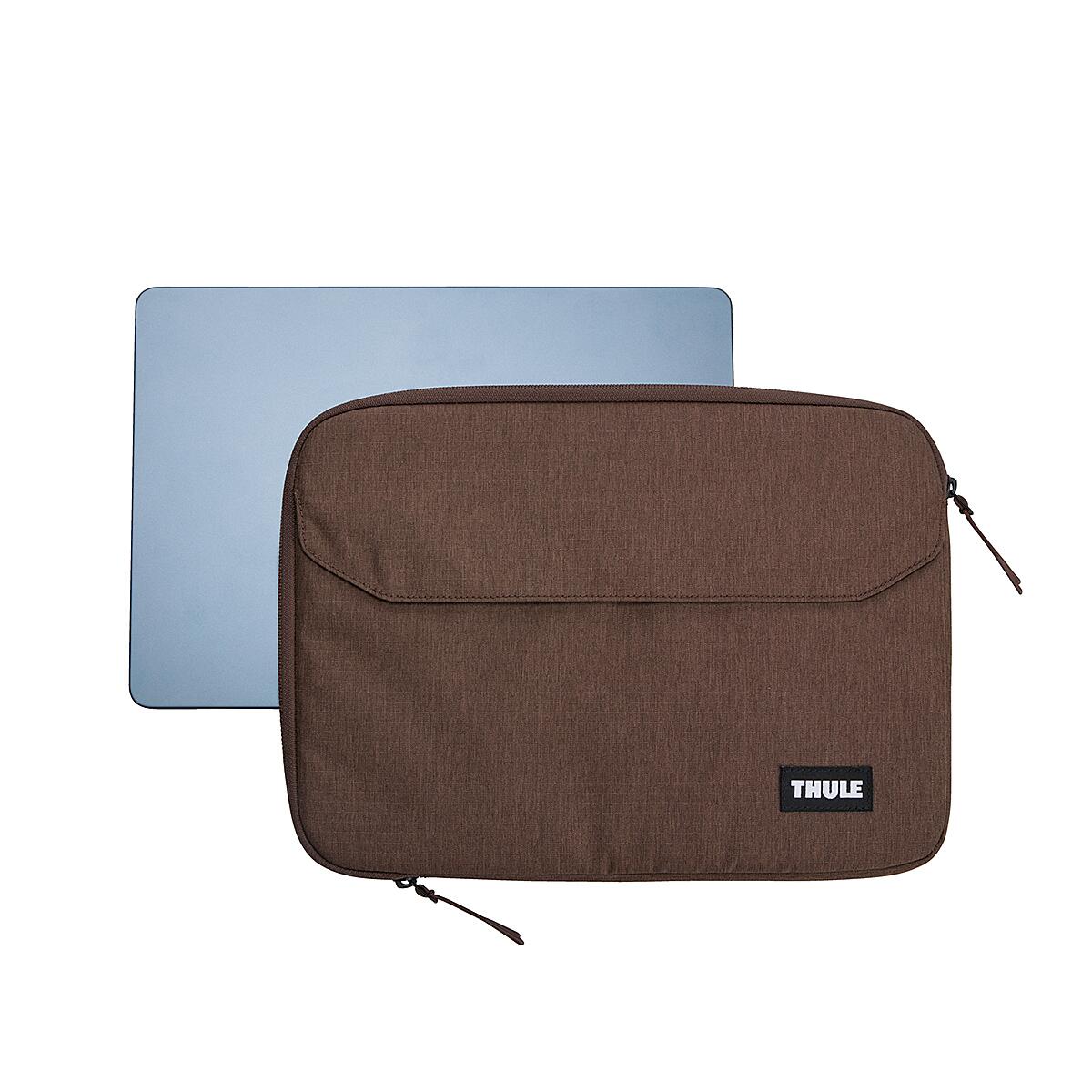 Husă laptop Thule Lithos, maro nuanțat, 14 inch, dimensiuni 33.5x3.5x24.5cm