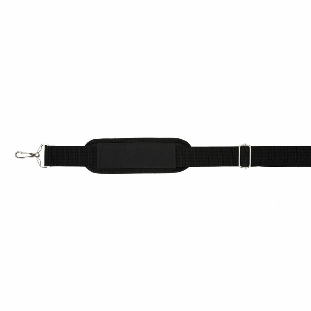 Geanta Laptop 15.4 inch, Swiss Peak by AleXer, poliester, negru, breloc inclus din piele ecologica si metal