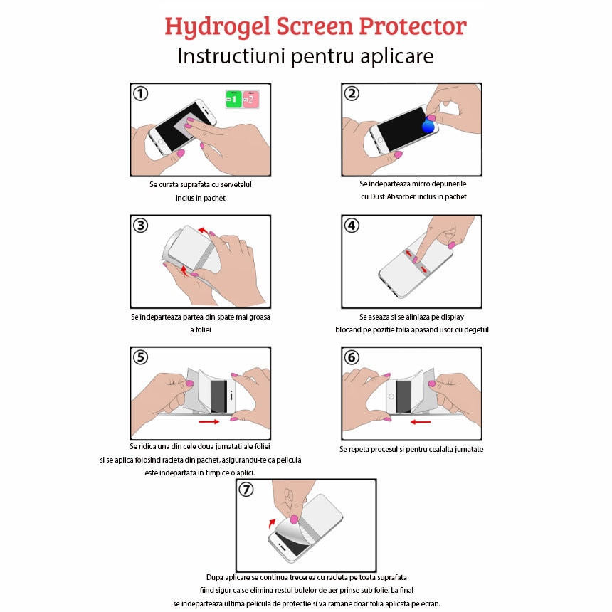Folie De Protectie Din Silicon Transparent full screen pentru Motorola Edge 60 Pro