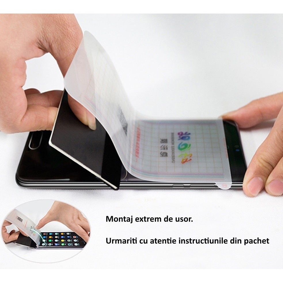 Folie De Protectie Din Silicon Transparent full screen pentru Motorola Edge 60 Pro