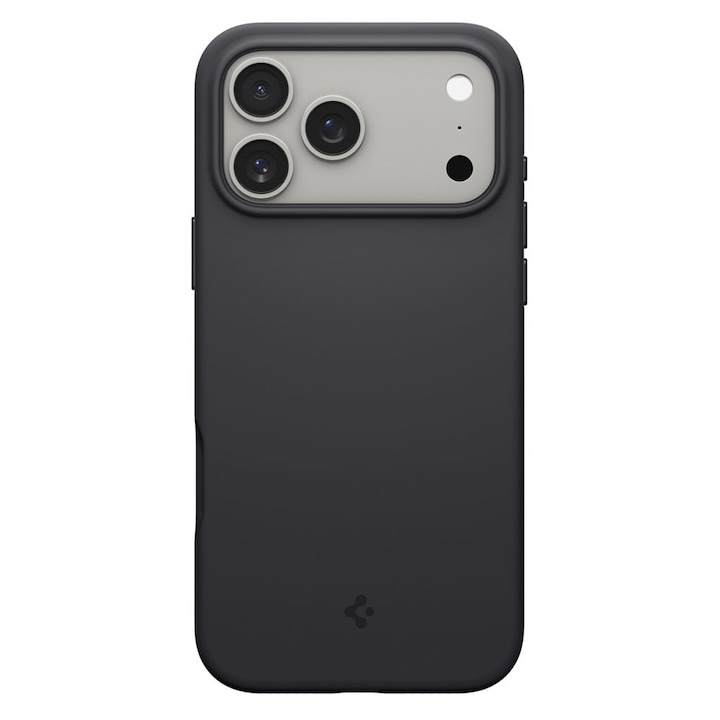 Carcasa Spigen Silicone Fit cu MagSafe compatibila cu iPhone 17 Pro Max, Black