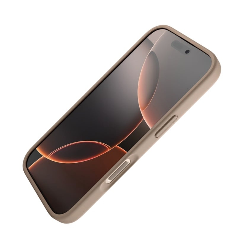 Husa pentru iPhone 16 Pro Max, Vetter, Clip-On Soft Touch Silk Series, Compatibil MagSafe, Desert Titanium