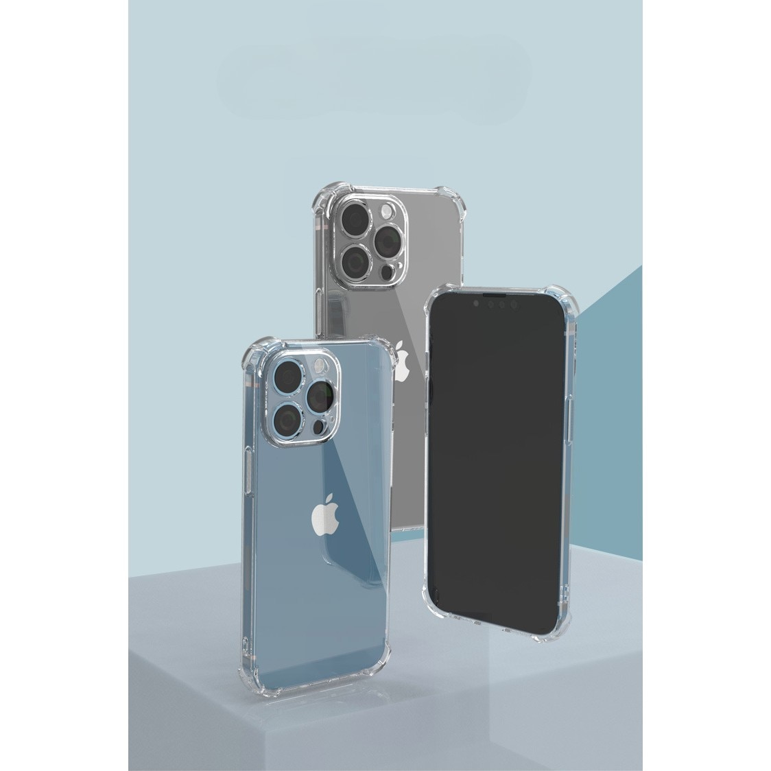 Husa protectie pentru Apple iPhone 13, Flippy, TPU, Antisoc, Protectie colturi, Rezistenta la impact, 1.5 mm, Transparenta