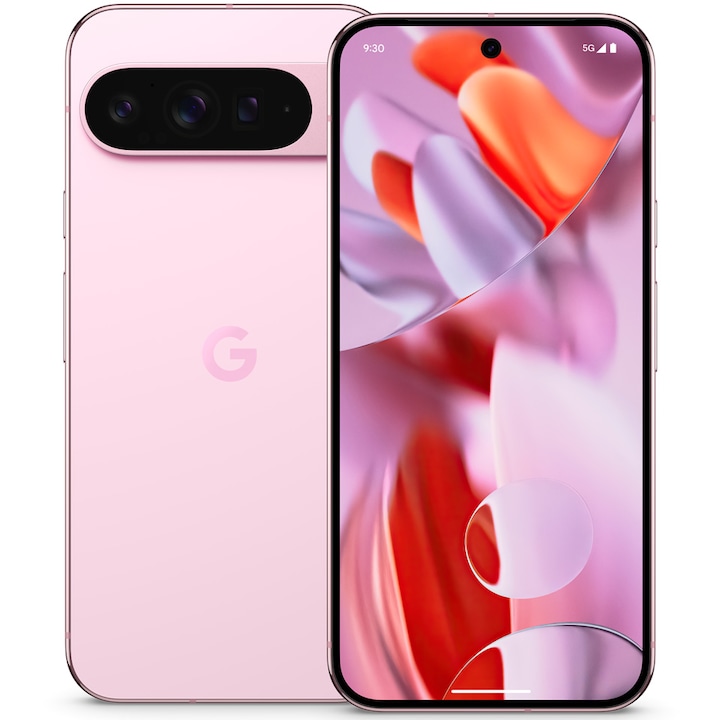 Telefon mobil Google Pixel 9 Pro XL, 256GB, 16GB RAM, 5G, Rose Quartz