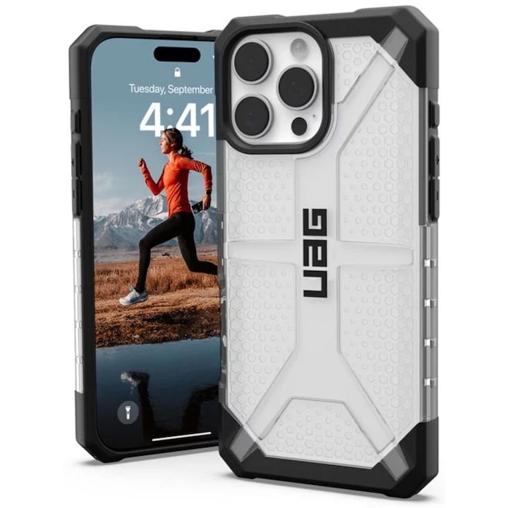 Husa de protectie UAG Plasma Series pentru iPhone 16 Pro Max, Ice
