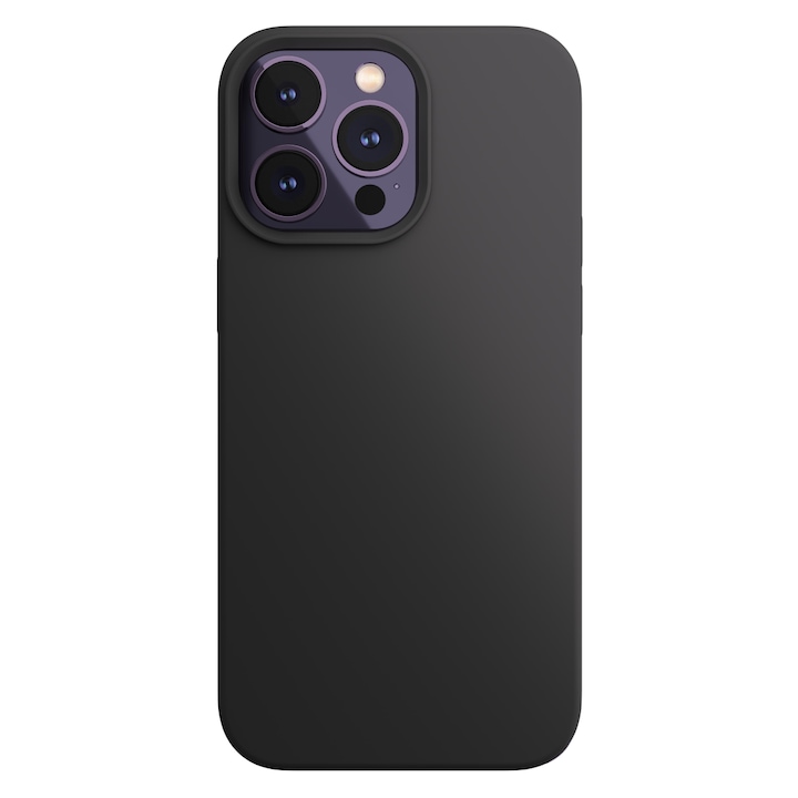 Husa de protectie Next One MagSafe Silicone Case pentru iPhone 14 Pro, Black