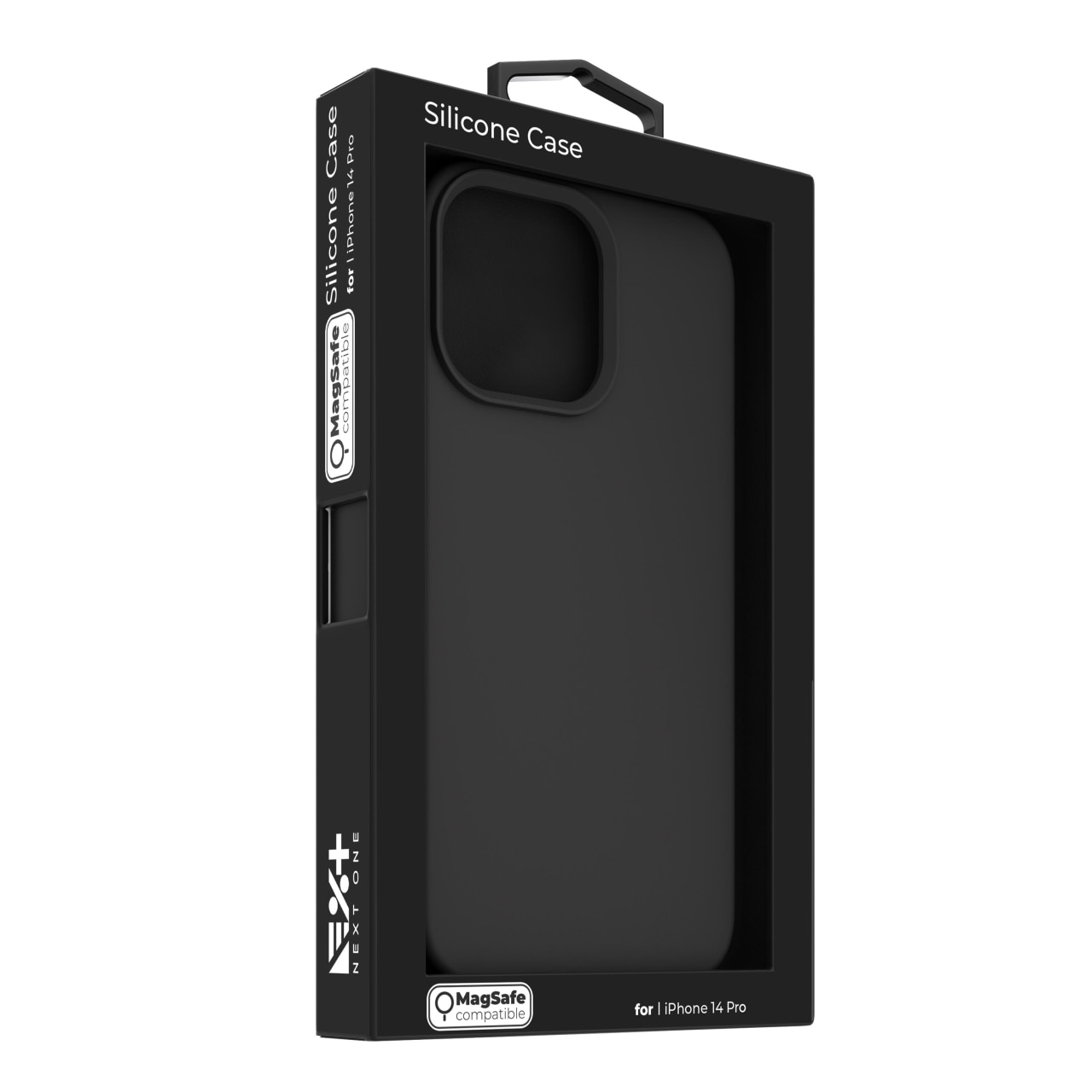 Husa de protectie Next One MagSafe Silicone Case pentru iPhone 14 Pro, Black