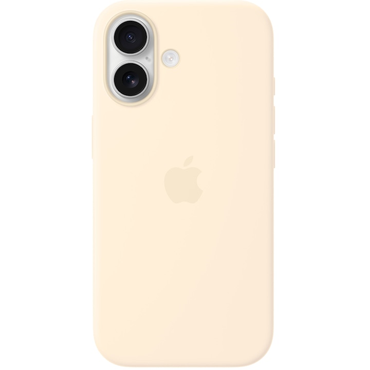 Husa de protectie Apple Silicone Case with MagSafe pentru iPhone 17, Vanilla