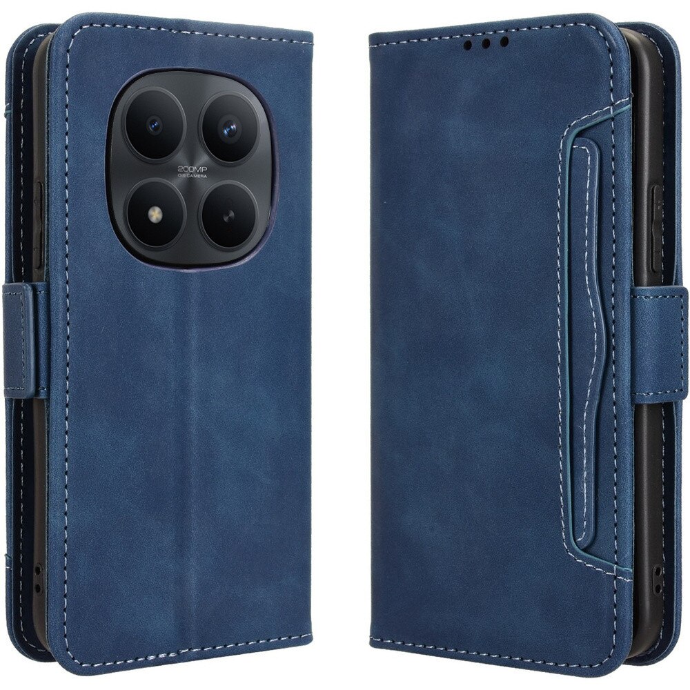 Husa telefon XGSM pentru Xiaomi Redmi Note 15 Pro Plus 5G / Poco M8 Pro 5G, cu slot pentru carduri, albastra, functie de suport