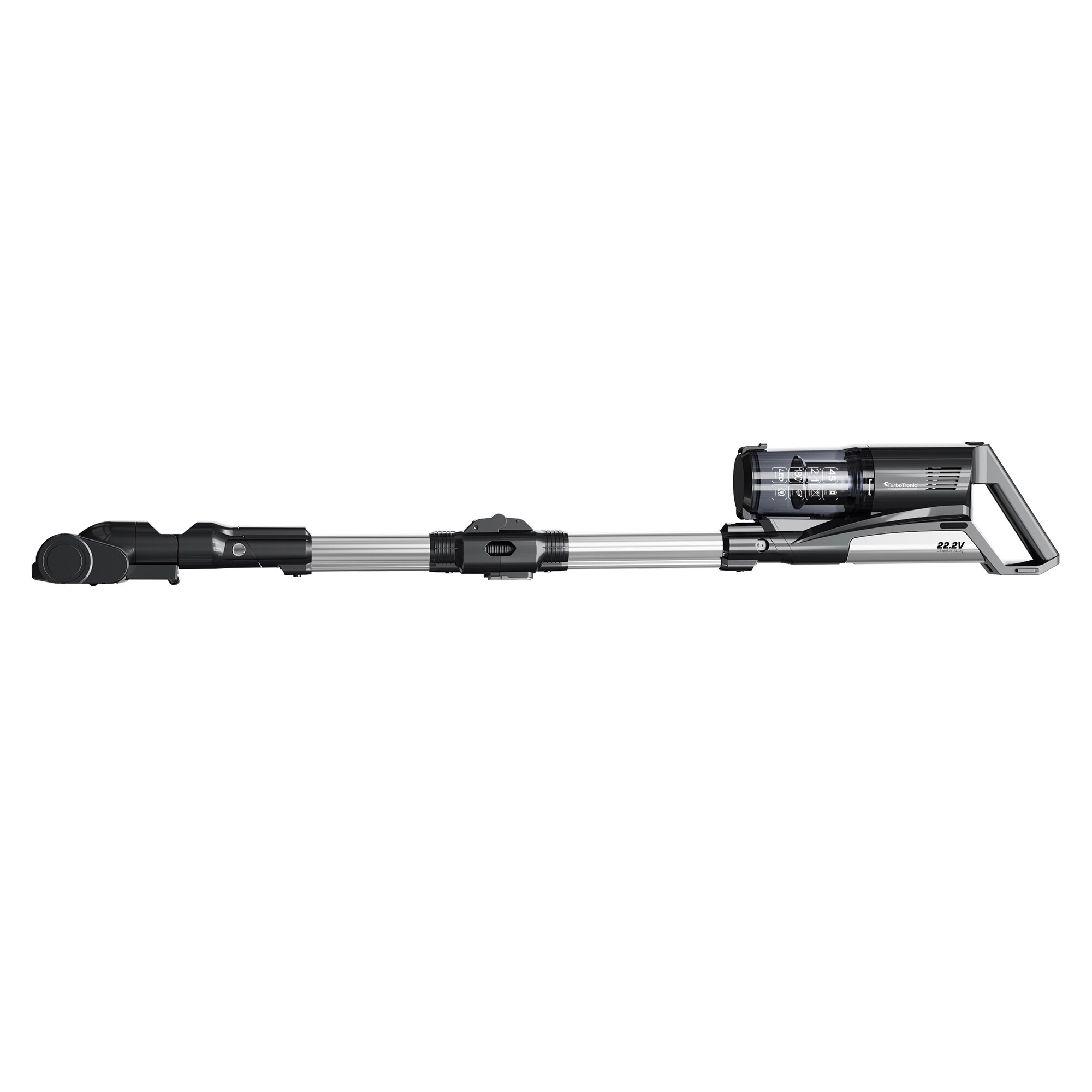 Aspirator portabil 2in1 TurboTronic TT-CV11 Cyclone11 Ultra-Light Stick, 0, 6l, baterie Li-ion, 22, 2V, 45 minute autonomie, negru