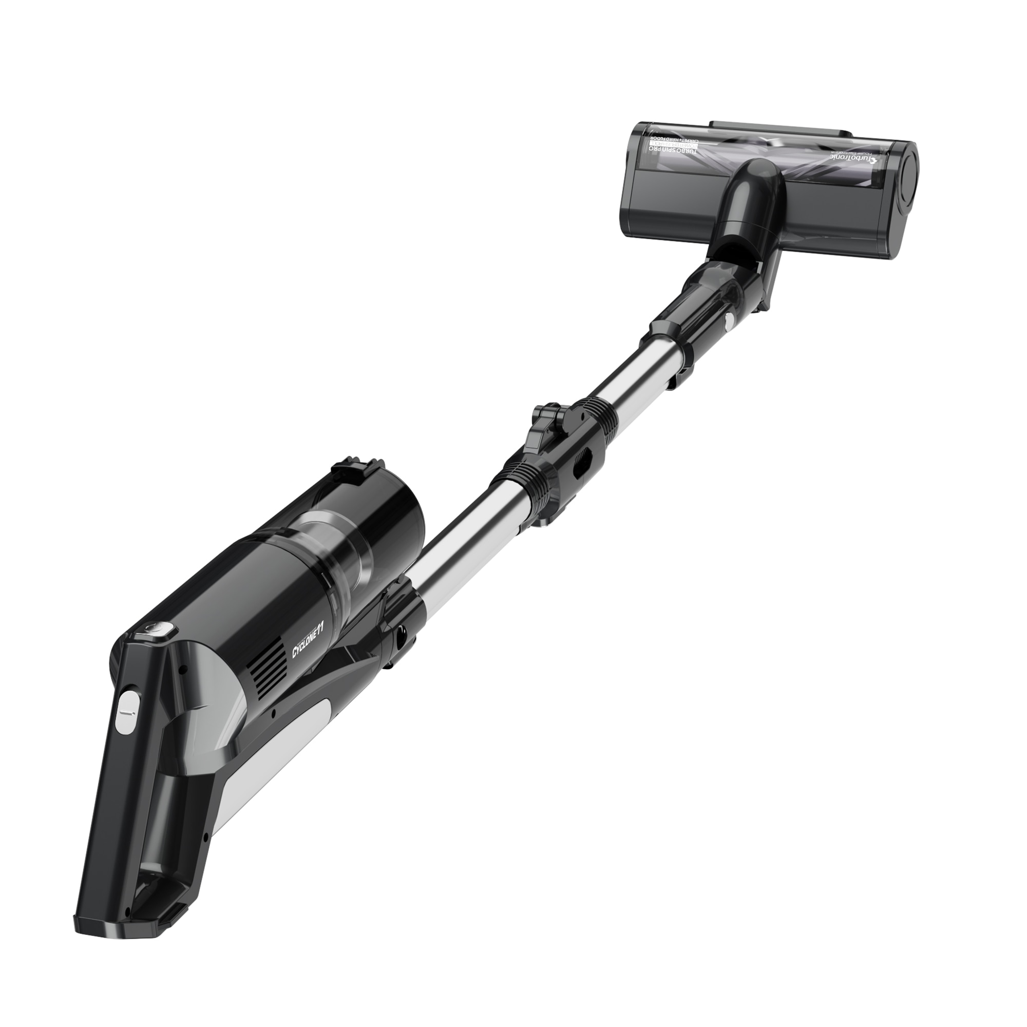 Aspirator portabil 2in1 TurboTronic TT-CV11 Cyclone11 Ultra-Light Stick, 0, 6l, baterie Li-ion, 22, 2V, 45 minute autonomie, negru