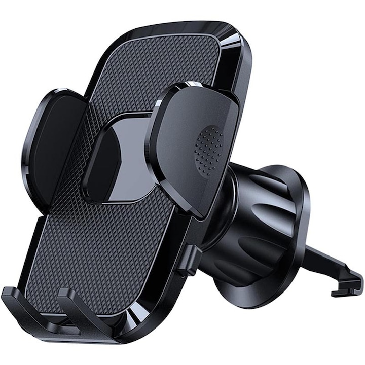 Suport auto pentru telefon Mozeeda, reglare 360 grade, negru, silicon