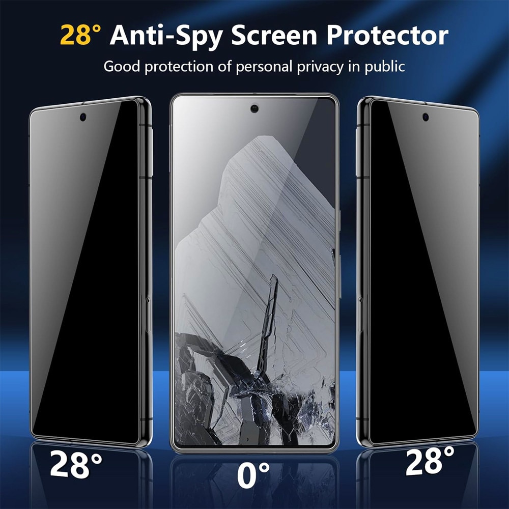 Folie PRIVACY Confidential pentru Google Pixel 10 / 10 Pro, din Sticla securizata, Stratificare inteligenta, Rezistenta Anti Spy 9H