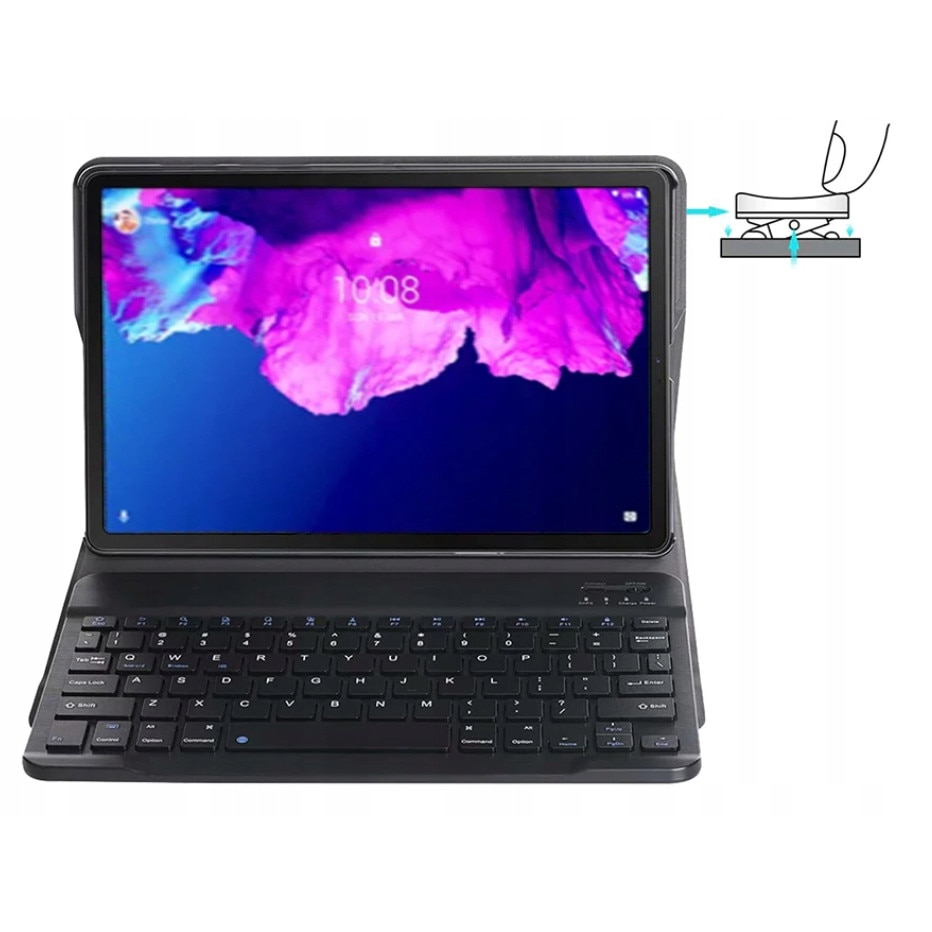 Husa cu tastatura, Compatibil Lenovo TAB P11, Negru