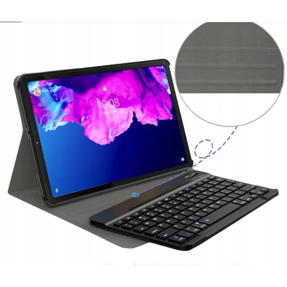Husa cu tastatura, Compatibil Lenovo TAB P11, Negru