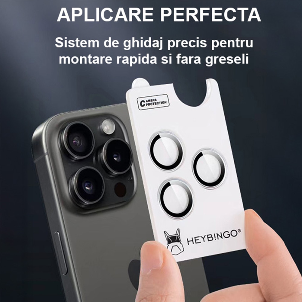 Protectie Camere Pentru Apple iPhone 16/16 Plus HEYBINGO