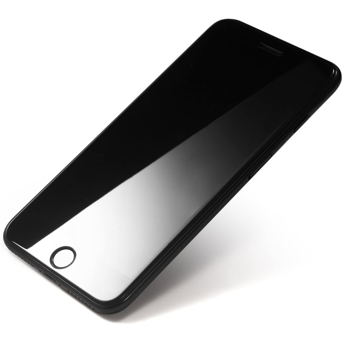 Folie protectie din sticla PlanetPhone compatibila cu iPhone 7 Plus / iPhone 8 Plus, full cover, full glue, lipici pe tot ecranul, negru