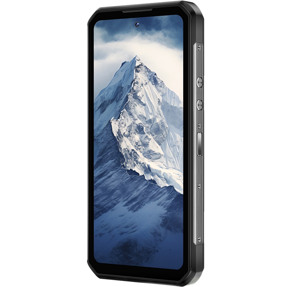 Telefon mobil Oukitel WP56, Dual SIM, 5G, Octa-Core Dimensity 7050, 6.8-inch 120Hz IPS, 24GB RAM, 256GB, Lanterna SOS Puternica, NFC, 16000mAh, 45W, IP68/IP69K, Android 15, Grey
