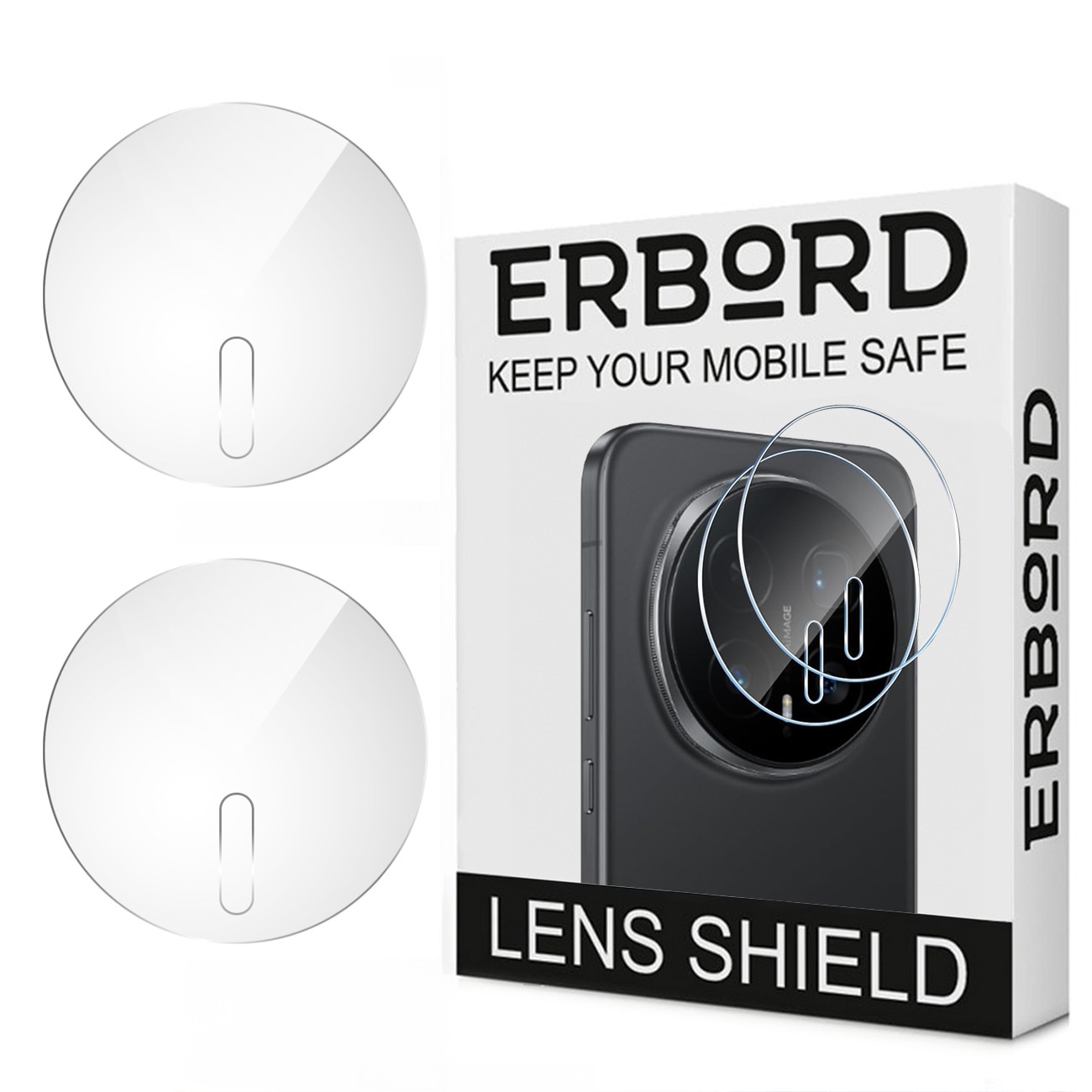 Set 2x Folii protectie ERBORD pentru aparat Honor Magic 8 Pro, transparent, 9H