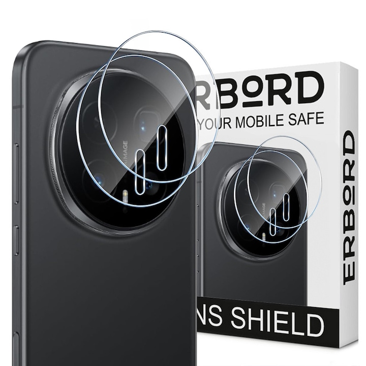 Set 2x Folii protectie ERBORD pentru aparat Honor Magic 8 Pro, transparent, 9H