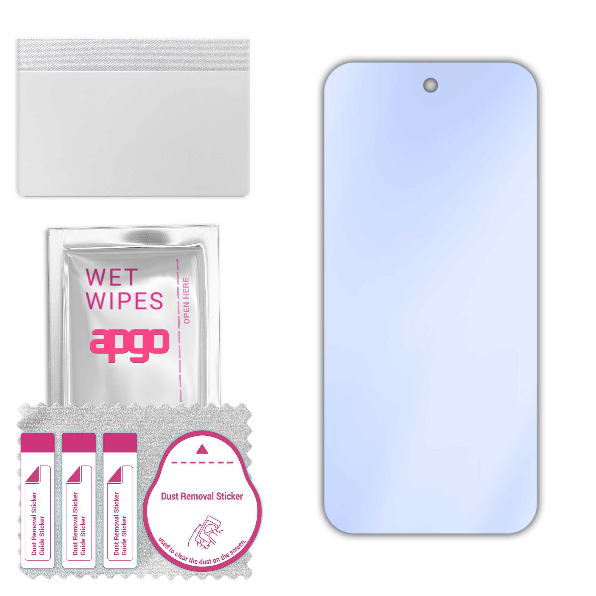 Sticla de protectie apgo pentru Google Pixel 9a – sticla hibrida, securizata pentru display, lucioasa, pro flexible Hybrid Glass, 9H, full glue