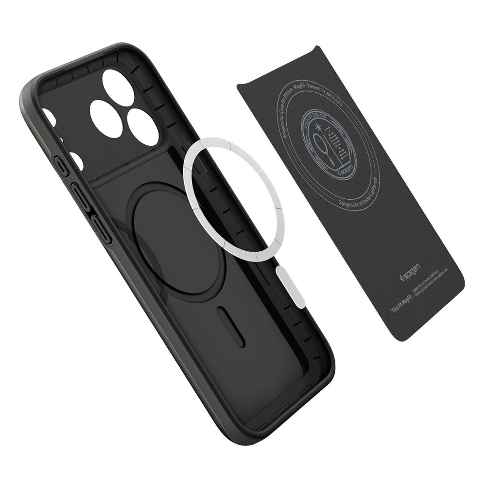 Carcasa Spigen Thin Fit cu MagSafe compatibila cu iPhone 17 Pro Max, Black