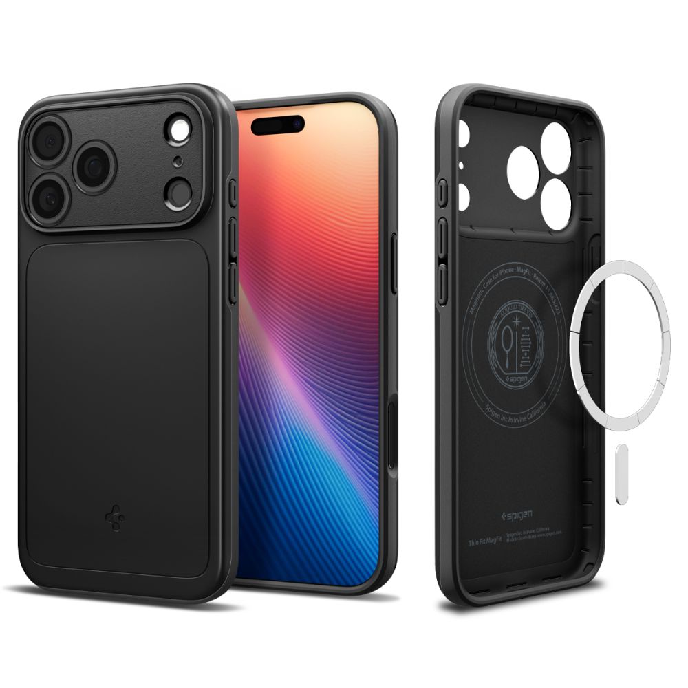 Carcasa Spigen Thin Fit cu MagSafe compatibila cu iPhone 17 Pro Max, Black