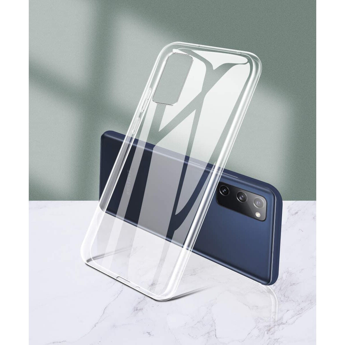 Husa din silicon, Pentru Samsung G780 Galaxy S20 FE/Lite, Ultra subtire, 0.3 mm, Transparent