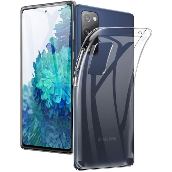 Husa din silicon, Pentru Samsung G780 Galaxy S20 FE/Lite, Ultra subtire, 0.3 mm, Transparent