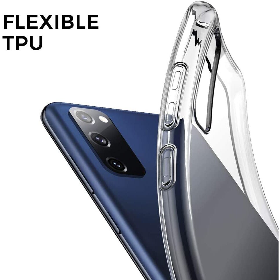 Husa din silicon, Pentru Samsung G780 Galaxy S20 FE/Lite, Ultra subtire, 0.3 mm, Transparent
