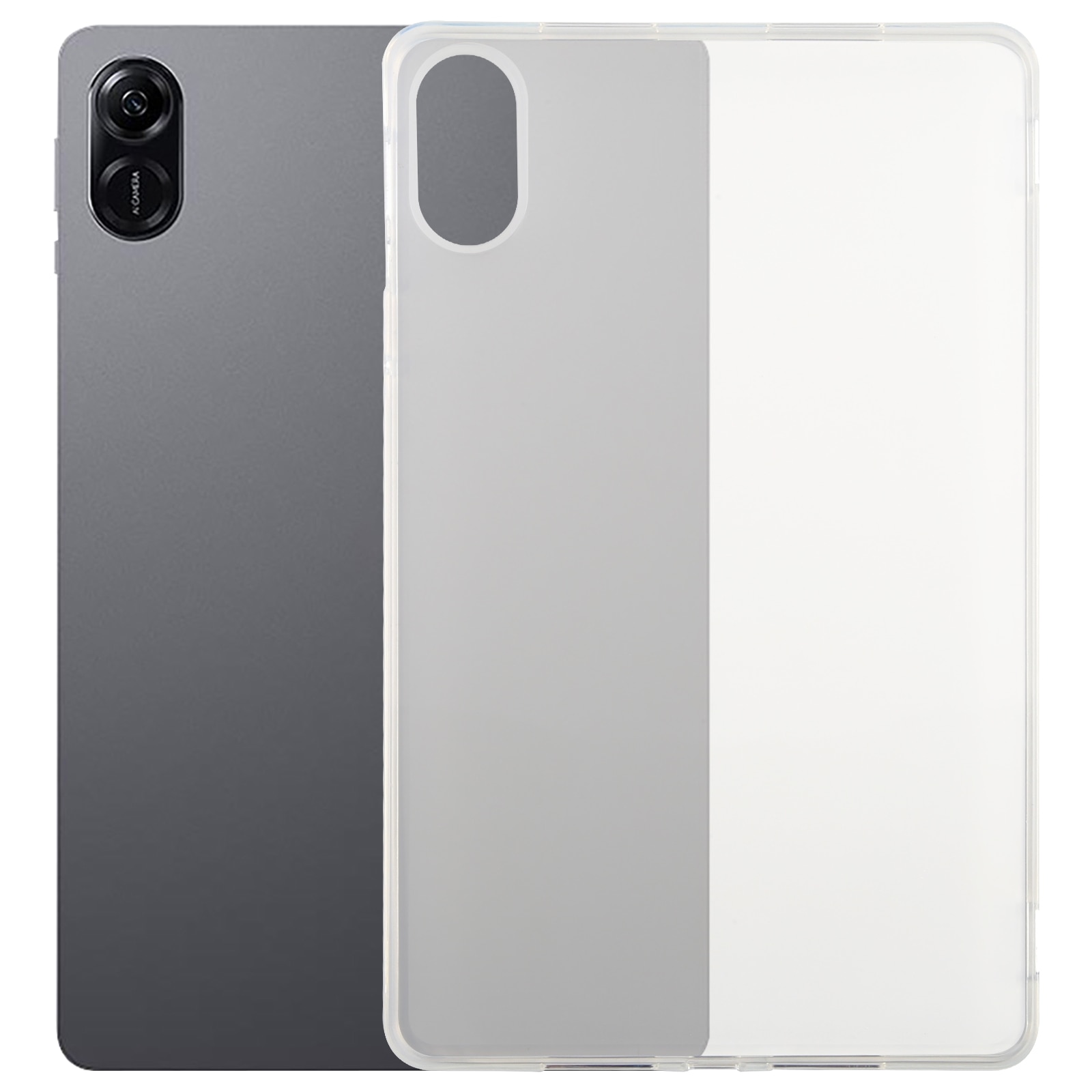 Husa tableta pentru Honor Pad X9 / X8 Pro, TPU, design mat, spate transparent, margini anti-soc, protectie anti-zgarieturi, compatibila, transparent mat