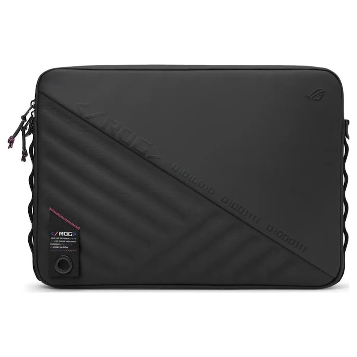 Geanta laptop Asus ROG SLASH SLEEVE 4.0/16, neagra, dimensiuni 4.0x16