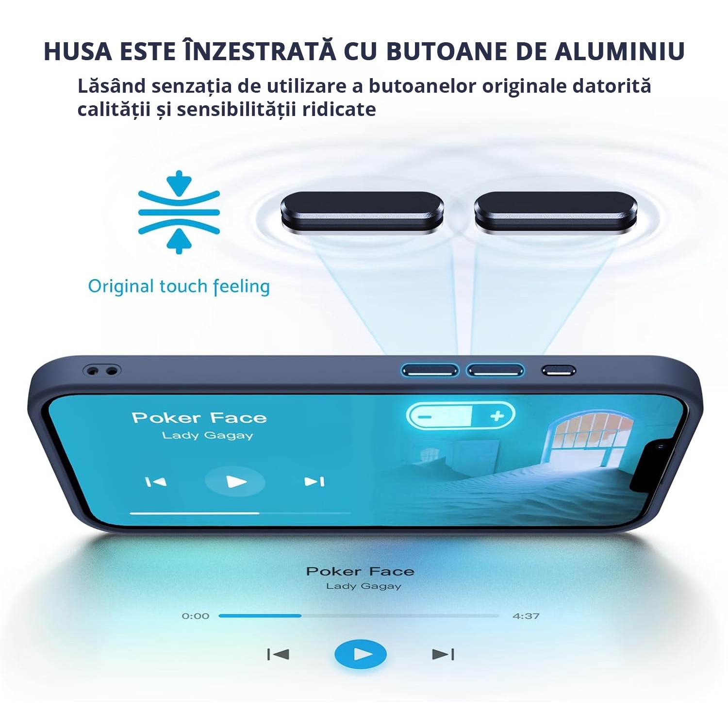 Husa pentru IPhone 16 PRO, MobileSmart MagSafe, Hybrid ultra slim, carcasa spate Antisoc, hardcase, Blue