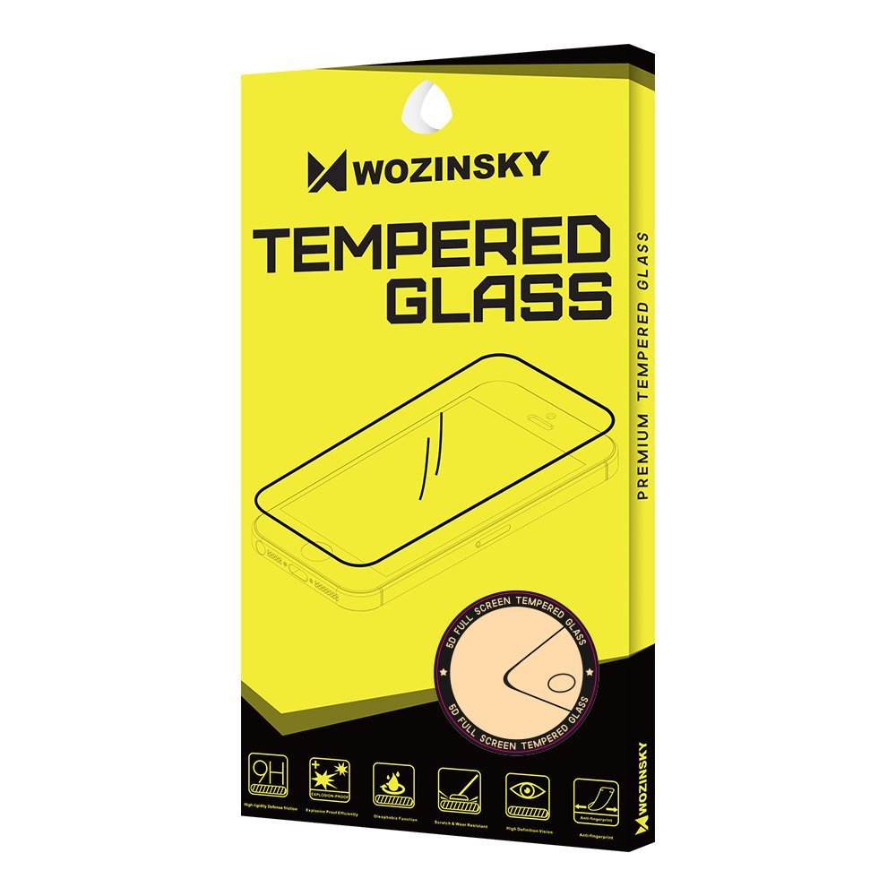 Folie Sticla Wozinsky, Tempered Glass 9H, Full Glue, Huawei P Smart (2021), Negru