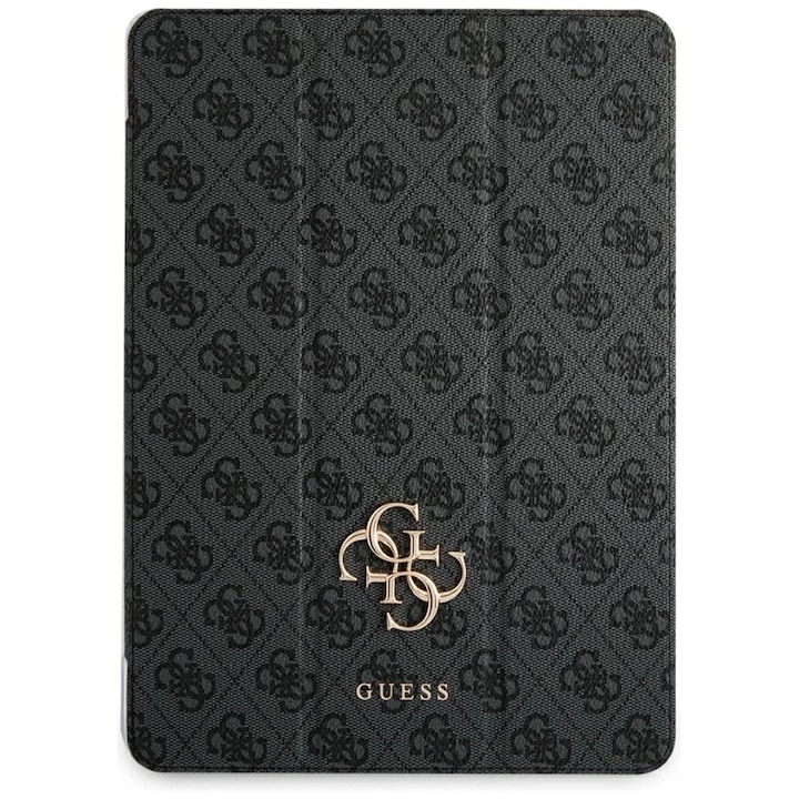 Husa protectie Guess Magnetic 4G Logo Mare pentru iPad Air 11" 2024, neagra, TPU/PC