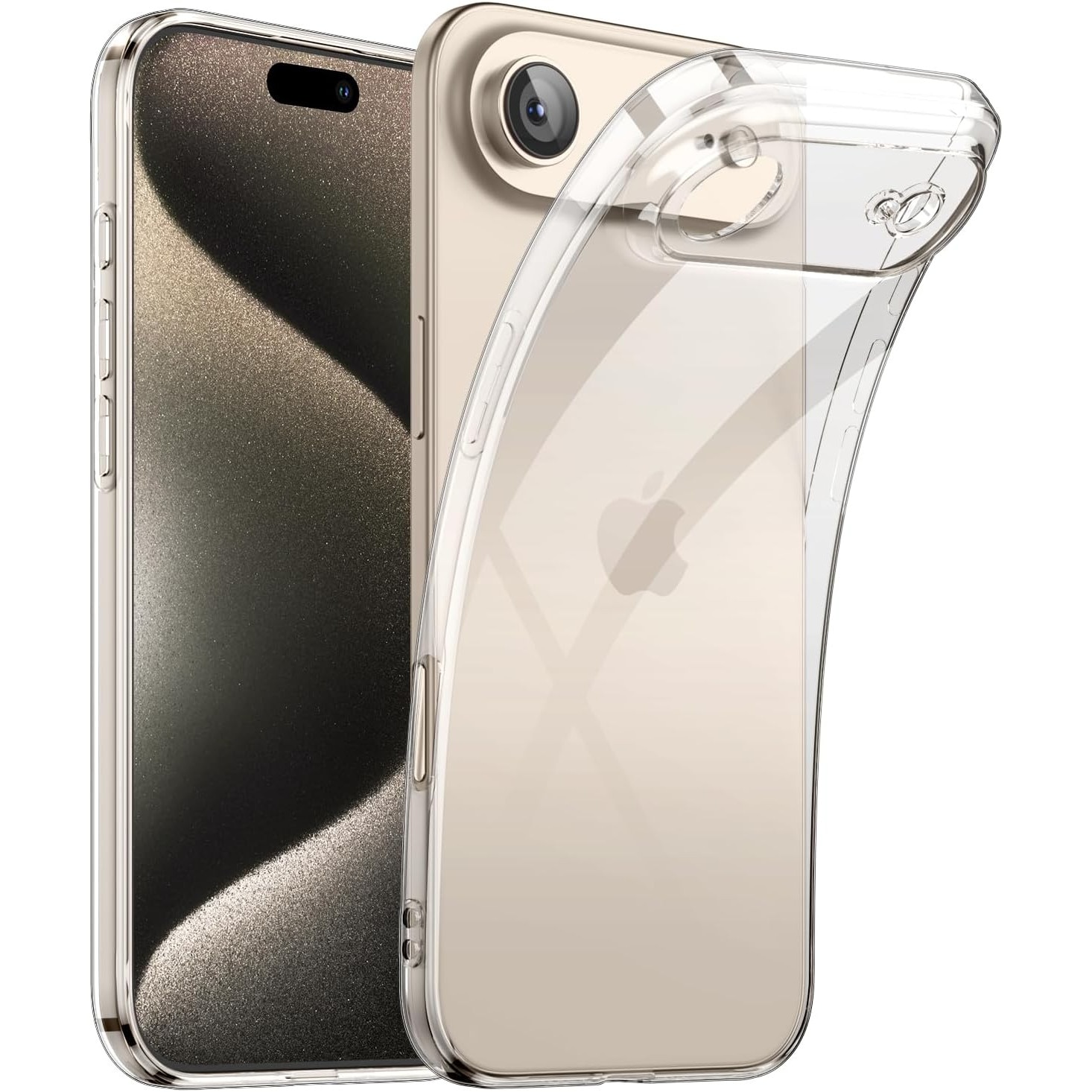 Husa protectie compatibila cu iPhone 17 Air, Ultra Slim, din silicon, cu protectie la camere, Transparent