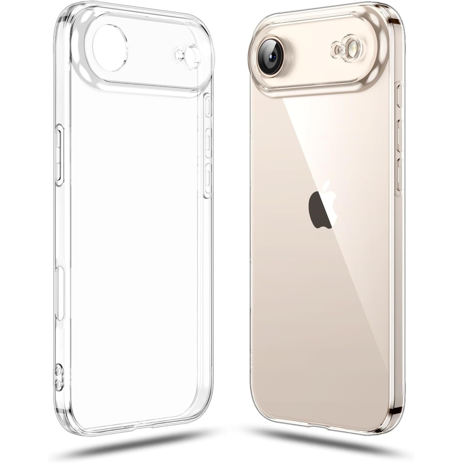 Husa protectie compatibila cu iPhone 17 Air, Ultra Slim, din silicon, cu protectie la camere, Transparent