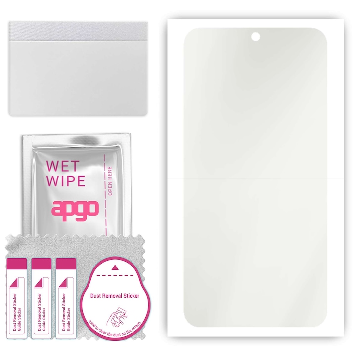 Folie de protectie MAT MATTE apgo pentru Oppo Reno12 FS 5G – autoadeziva, afisare completa, hidrogel, anti-zgarieturi, full glue, 5D