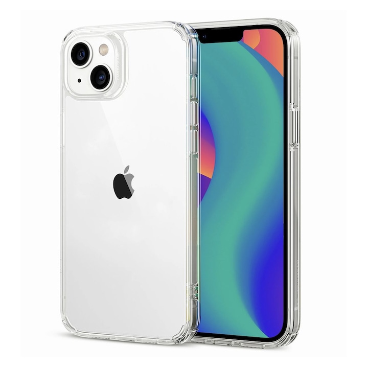 Husa telefon, Fashion Case, Silicon, Pentru iPhone 14, Transparent