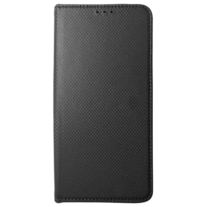 Husa tip carte cu stand Smart Magnet neagra pentru Huawei P Smart Z (2019), Honor 9X, Y9 Prime 2019