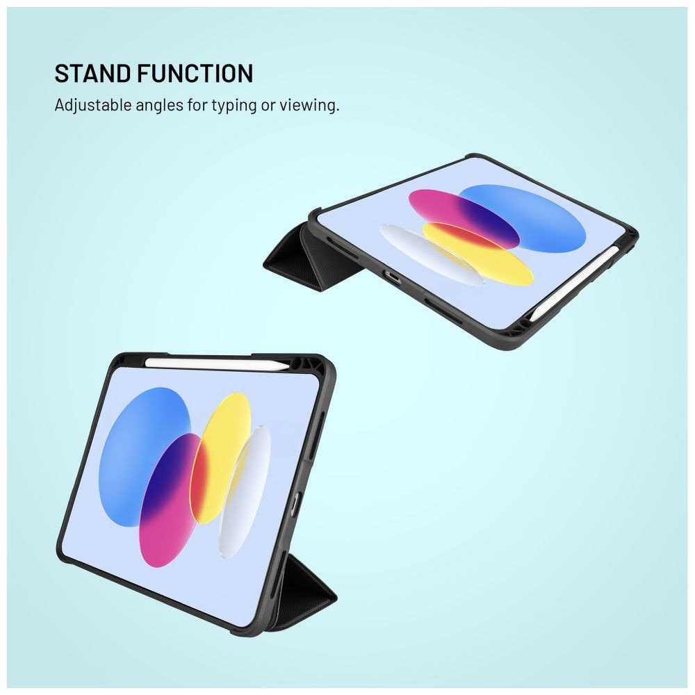Husa FIXED Enduro pentru Apple iPad Air 11" (2024/2025), functie stand, inchidere magnetica, functie sleep/wake, black